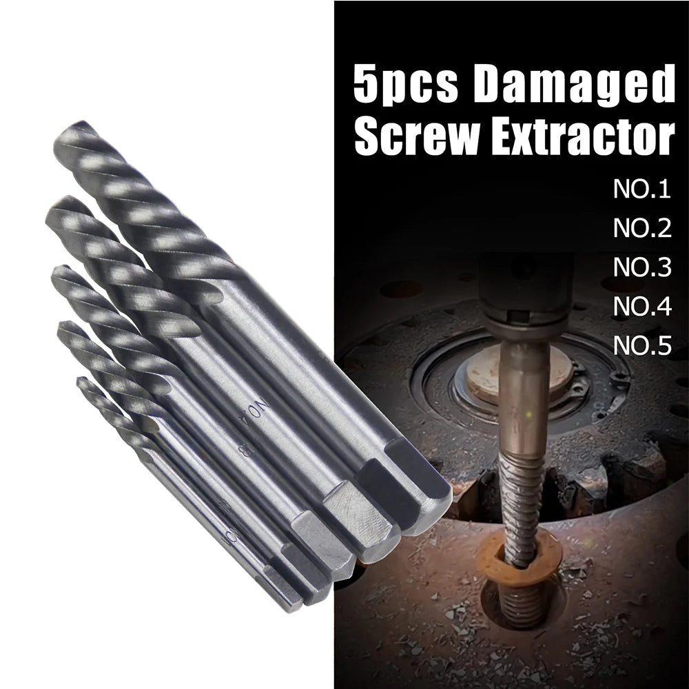 40-Piece Bolt & Screw Extractor Set | Damaged, Rusted & Rounded Fastener Removal