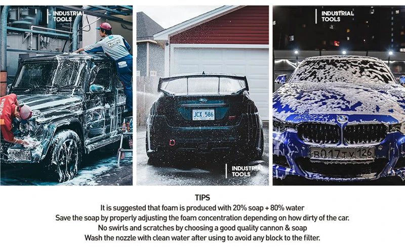Snow foam cannon 1L bottle capacity