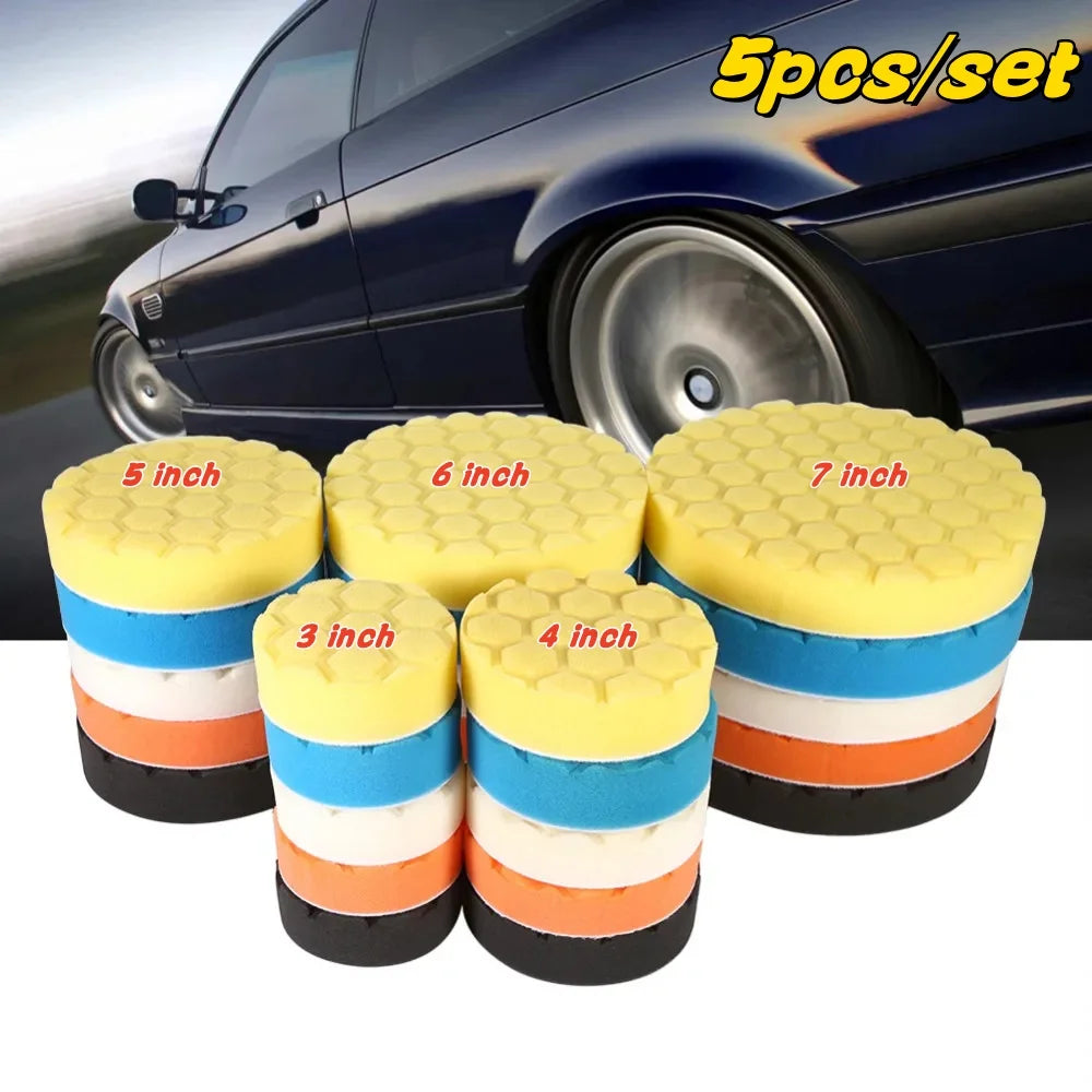Polishing pads self-adhesive backing close-up