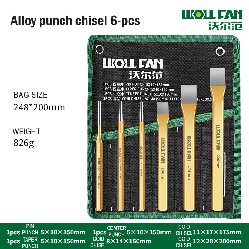 Alloy steel chisel for masonry and metalwork, view 6 | Wrench Haus
