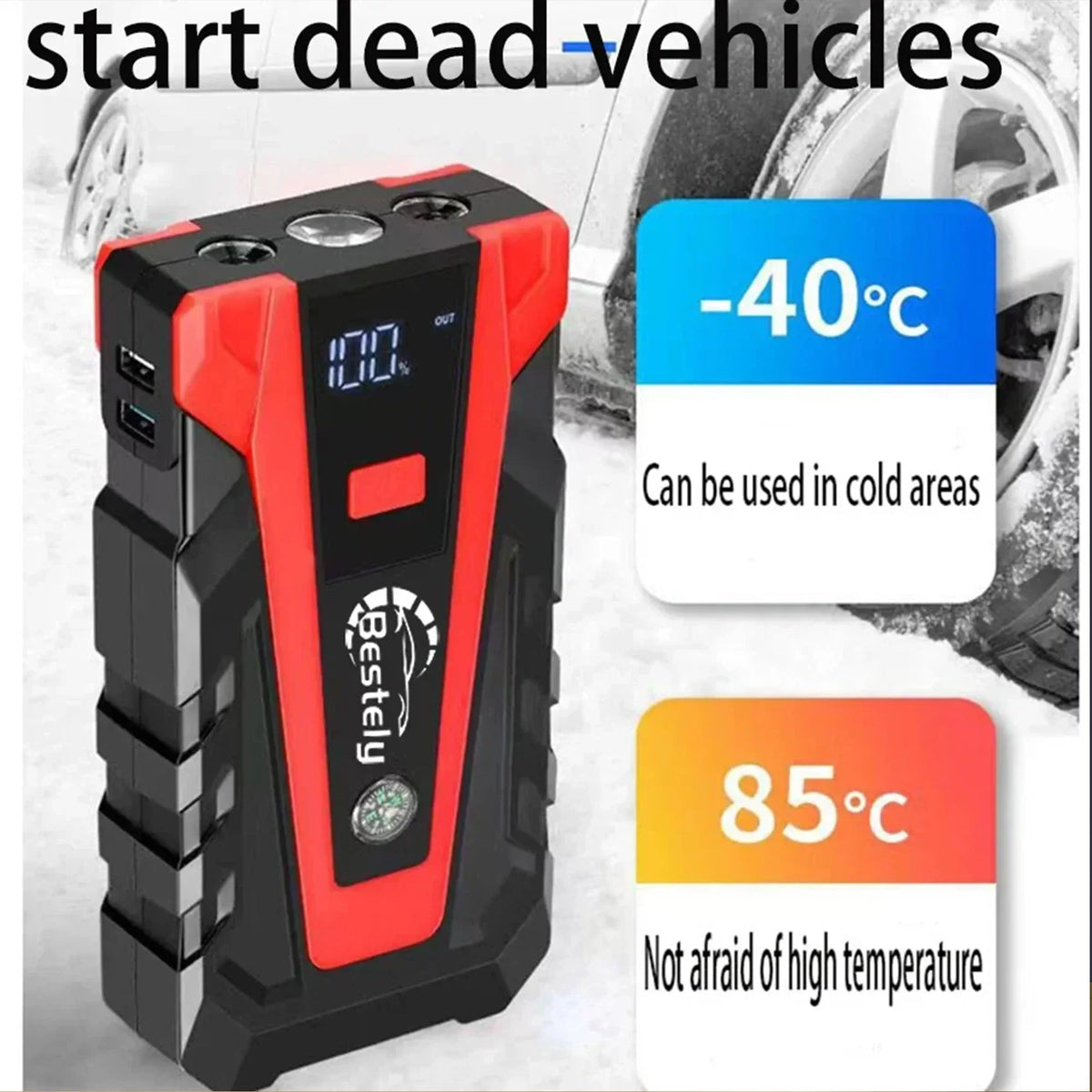 3000A Portable Car Jump Starter - view 12 | Wrench Haus