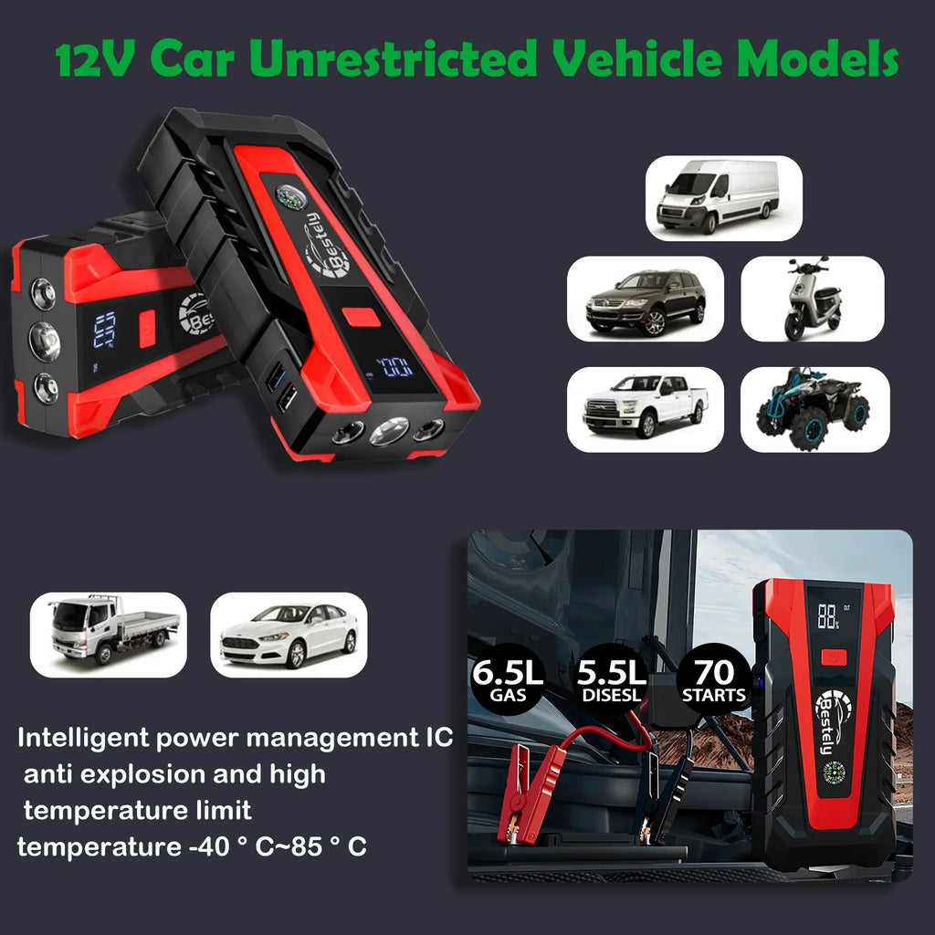 3000A Portable Car Jump Starter - view 9 | Wrench Haus