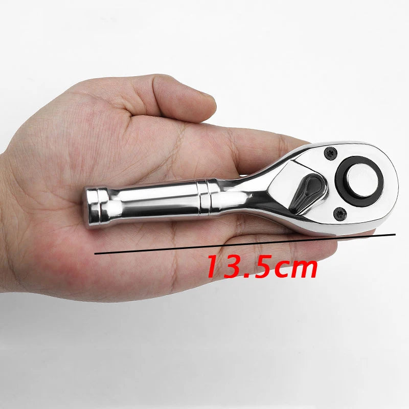 Stubby Flex-Head Ratchet Set - Socket Attachment Detail | Wrench Haus