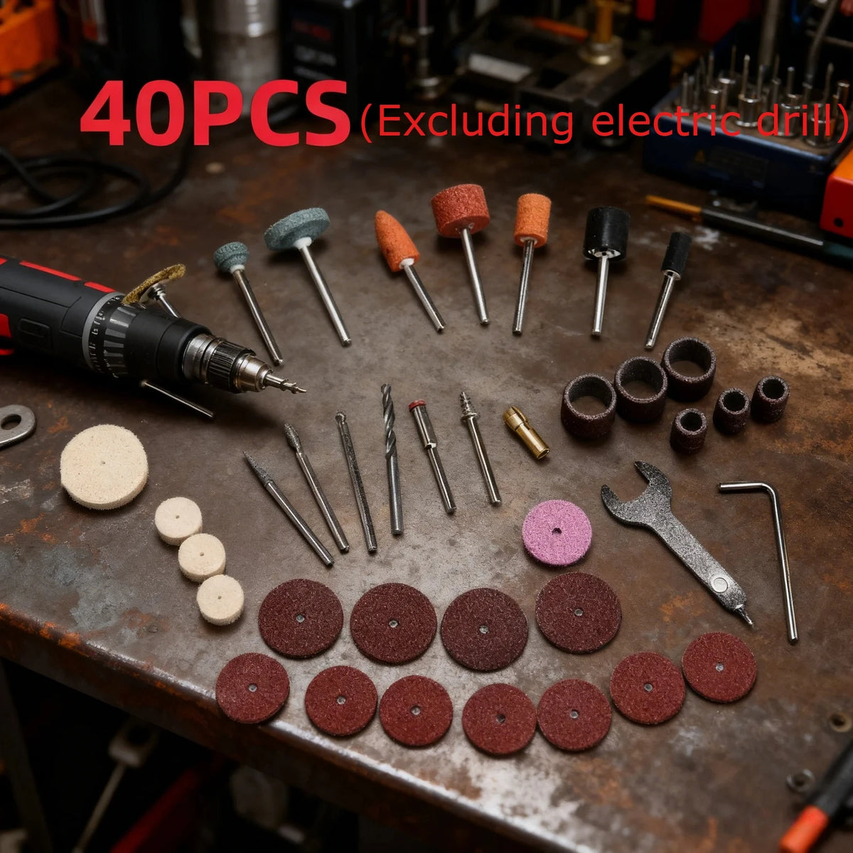 Rotary tool grinding bit detail