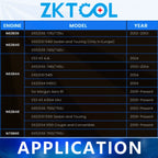Application chart for the BMW N62/N73 camshaft locking tool listing engine codes, models and years | Wrench Haus