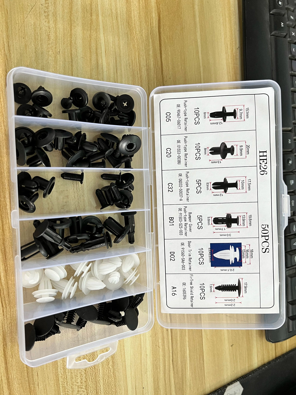Push Retainer Clip Kit - view 21 | Wrench Haus