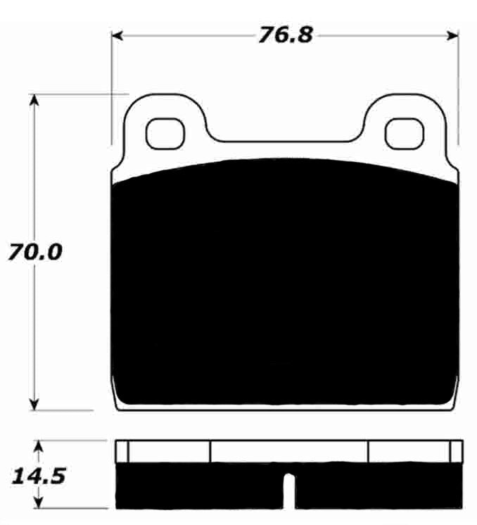 PMB-C Ceramic Pads for Ferrari Dino/208/308 Front A-Calipers