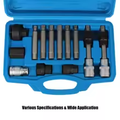 13-Piece Universal Alternator Freewheel Pulley Removal & Belt Wrench Set