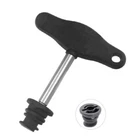 Plastic Oil Drain Plug Wrench VW Audi SEAT - Tool with plastic drain plug adapter shown separately | Wrench Haus