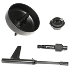 Transmission Oil Filling Tool Mercedes-Benz - Full kit showing drain tool, ATF109 adapter and oil filling cap on white | Wrench Haus