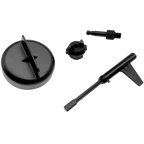 Transmission Oil Filling Tool Mercedes-Benz - All 4 components laid out including anti-drip cap and T-bar drain tool | Wrench Haus