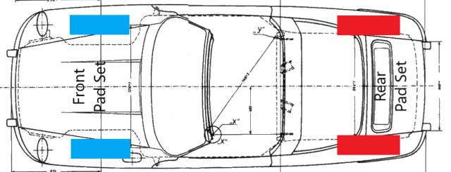 PMB-C Ceramic Pads for Porsche 997 3.6 Carrera 4 (2009-2012) Rear